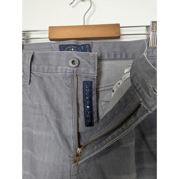 Lucky Brand Men's 121 Heritage Slim Denim Jeans Perth Gray 36x32 Distressed - Picture 10 of 13